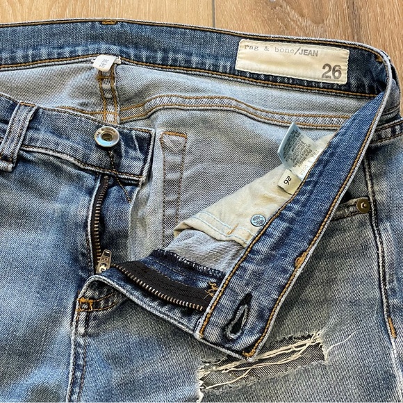 Rag & Bone Distressed Dre Boyfriend Fit Jeans - Picture 4 of 16
